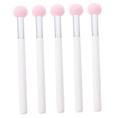 Angoily 5pcs Powder Puff Makeup Sponges with Handle Comfortable Non-latex Mushroom Head Applicators for Foundation Concealer Powder Wet Dry Use Women Makeup Accessories