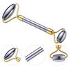 ARTSEWPLY Dual Heads Facial Roller Massager for Wrinkle Removal and Skin Lifting Metallic Skincare Tool Rollers to Enhance Absorption and Boost Circulation for Women and Men view 2
