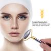 ARTSEWPLY Dual Heads Facial Roller Massager for Wrinkle Removal and Skin Lifting Metallic Skincare Tool Rollers to Enhance Absorption and Boost Circulation for Women and Men view 3