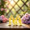 2Pcs Yellow Women Girl Bow Satin Ribbon Ponytail Scarf Hair Tie Rope Scrunchies Elastic Band Hair Scrunchies Bands Elastics and Ties Beauty and Personal Care Hair Care, Hair Accessories view 4