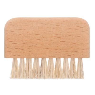Angoily Portable Wooden Handle Fingernail Brush with Natural White Boar Bristles for Nail and Toe Cleaning Gentle Exfoliation and Dirt Removal Comfortable Grip Nail Cleaning Brush for Home