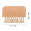 Angoily Portable Wooden Handle Fingernail Brush with Natural White Boar Bristles for Nail and Toe Cleaning Gentle Exfoliation and Dirt Removal Comfortable Grip Nail Cleaning Brush for Home view 2