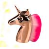 ARTSEWPLY Professional Unicorn Shape Makeup Brush with Soft Pink Bristles and Golden Handle Cosmetic Brush for Blush and Foundation Application Gift for Women and Includes Bag view 3