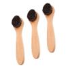 TOPPERFUN 3pcs Face Scrubber with Wood Handle Soft Bristles Facial Cleansing Brush for Gentle Exfoliating and Deep Skin Cleaning Travel-Friendly Manual Dry Brush for Women Skincare and view 1
