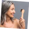 TOPPERFUN 3pcs Face Scrubber with Wood Handle Soft Bristles Facial Cleansing Brush for Gentle Exfoliating and Deep Skin Cleaning Travel-Friendly Manual Dry Brush for Women Skincare and view 4
