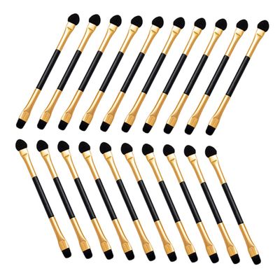 ABOOFAN 20pcs Dual-end Precision Eyeshadow Brush for Women Eye Makeup Tool with Comfortable Grip and Reusable for Blending and Defining Portable Cosmetic Brush Kit for Refined Eye Looks