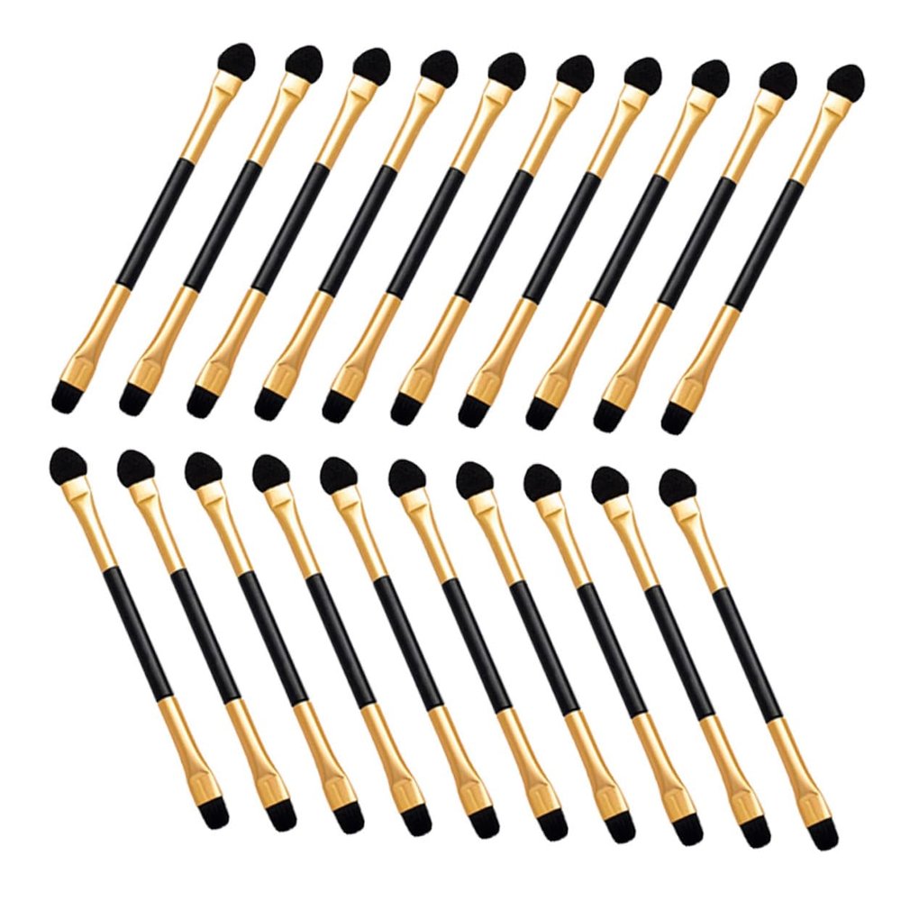 ABOOFAN 20pcs Dual-end Precision Eyeshadow Brush for Women Eye Makeup Tool with Comfortable Grip and Reusable for Blending and Defining Portable Cosmetic Brush Kit for Refined Eye Looks