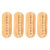 CIMAXIC 4Pcs Double-sided Wooden Nail Cleaning Brush with Natural Boar Bristles Comfortable Scrubbing Manicure and Pedicure Tool for Fingernail and Toenail Care Random Color view 1