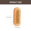 CIMAXIC 4Pcs Double-sided Wooden Nail Cleaning Brush with Natural Boar Bristles Comfortable Scrubbing Manicure and Pedicure Tool for Fingernail and Toenail Care Random Color view 2