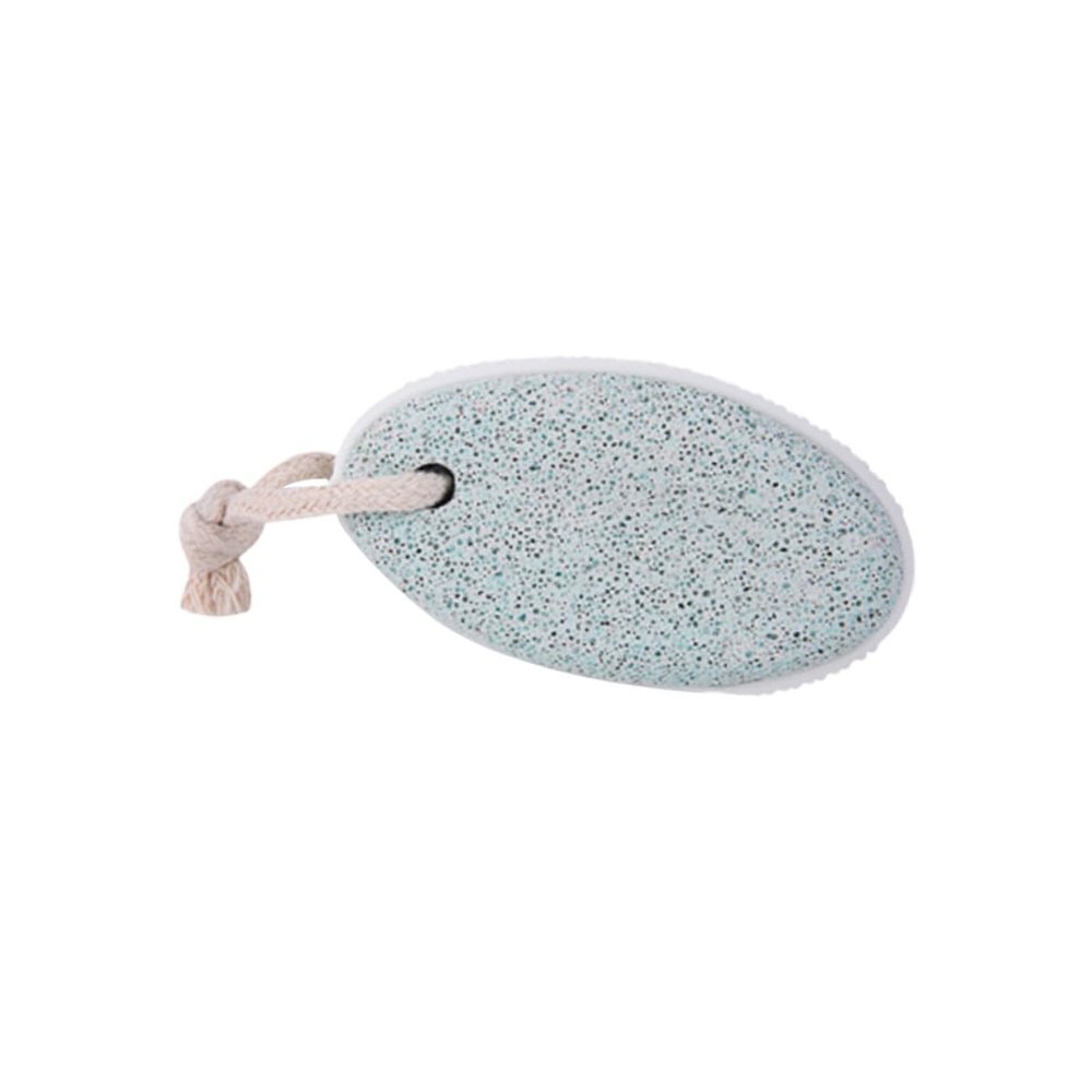 HAKIDZEL Oval Volcanic Pumice Stone Foot Grinding Tool Dead Skin Remover Foot Care Scrubber for Callus Softening and Smooth Skin Lightweight Portable Green