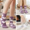 3 Pairs Aloe Socks Moisturizing Spa Socks, Women Spa Pedicure Foot Care Sock, Winter Warm Home Sleeping Sock for Women Men Repairing Softening Dry Cracked view 3