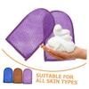 Angoily 6pcs Thickened Exfoliating Shower Gloves Skin Cleaning Bath Mitts Gentle Deep Cleansing for All Skin Types Easy to Rinse and Dry Bathing Gloves view 4