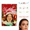 Glitter Freckles Face Stickers,Cute 4-Piece Sparkly Christmas | Women Glitter Fake Freckle Patches | for Girls Teens Holiday Party Festival Cosplay Celebration Event Masquerade view 1