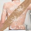 DECORNIJIA 2pcs Natural Ramie Jute Bath Scrubber with Glove and Back Strap for Deep Exfoliating Shower and Body Scrub Skin-Friendly Loofah for Men and Women Daily Bath and Spa Use view 3