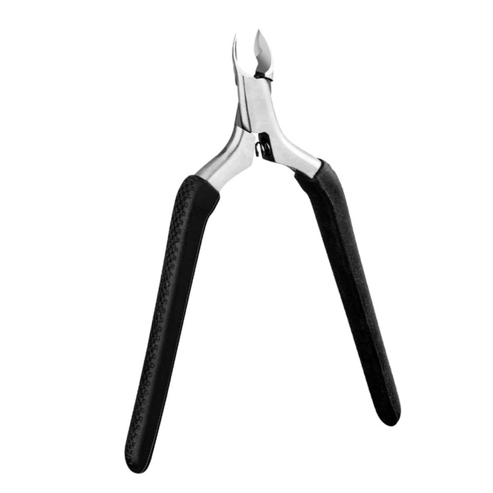 ADOCARN Dead Skin Barb Trimming Scissor Black Pedicure Tool Stainless Steel Nail Barb Trimmer with Anti-skid Handle for Precise Nail Care and Safe Cuticle Removal
