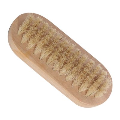 Angoily Double-sided Nail Brush Cleaner Oval Soft Bristle Fingernail Brush for Manicure and Pedicure Home Use Practical Design Light Weight Easy to Hold