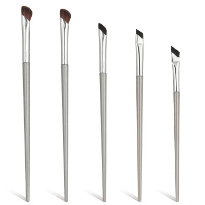 5 PCS Nose Contour Brush Angled Eyeliner Brush Eyebrow Brushes Angled Thin Makeup Brushes for Contouring Nose Shadow Precision Make up Tools