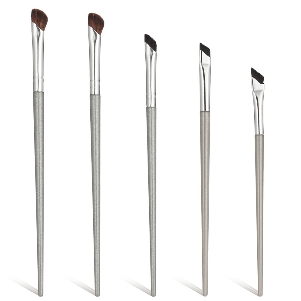 5 PCS Nose Contour Brush Angled Eyeliner Brush Eyebrow Brushes Angled Thin Makeup Brushes for Contouring Nose Shadow Precision Make up Tools