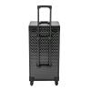 IOUSSJC Cosmetology Kit Case, Rolling Makeup Case with Retractable Tray, Professional Hair Salon Handcart for Private Homes, Parties, Weddings, Two Combination Locks and Six keys view 4