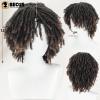 BECUS Dreadlock Wig for Men, Brown Faux Locs with Dreadlock Beads view 3