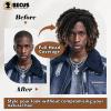 BECUS Dreadlock Wig for Men, Brown Faux Locs with Dreadlock Beads view 4