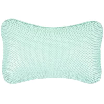 LABRIMP Mesh Bath Pillow with Suction Cups Non-Slip Ergonomic Tub Headrest for Neck and Back Support Washable Bathroom Cushion for Relaxing Soaking Spa Experience Random Color