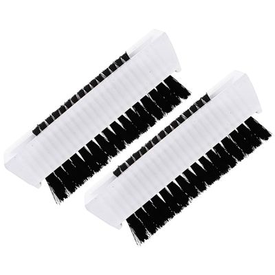 DECORNIJIA 2Pcs Two-sided Fingernail Brush with Soft and Stiff Bristles for Deep Cleaning Hands Nails and Toes Portable Nail Scrubbers for Manicure Travel and Outdoor Use