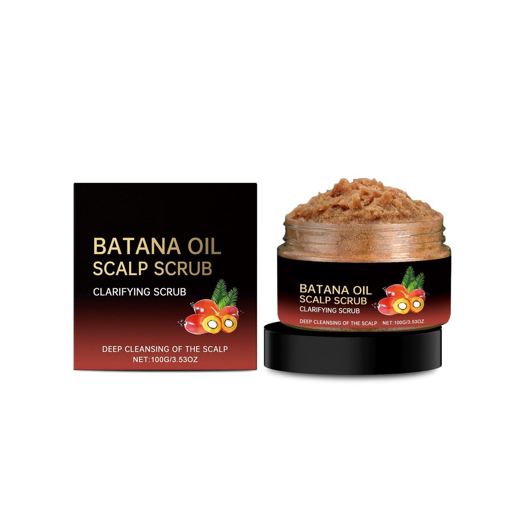 Batana Oil Scalp Scrub Deep Cleansing and Nourishing Hair Care with Sea Salt and Natural Oils for Smooth, Hydrated, and Healthy Scalp