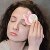 CHICAMPERA Soft Silicone Facial Scrubber Dual-Sided Face Washing Brush for Gentle Pore Cleansing and Exfoliation Lightweight Manual Dry Brush with Abs Handle for Travel and Daily Skincare view 4