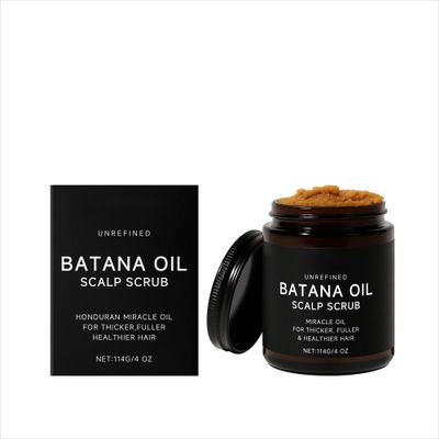Batana Oil Scalp Scrub Deep Cleansing and Nourishing Hair Exfoliator with Sea Salt and Natural Oils for Healthy and Hydrated Scalp