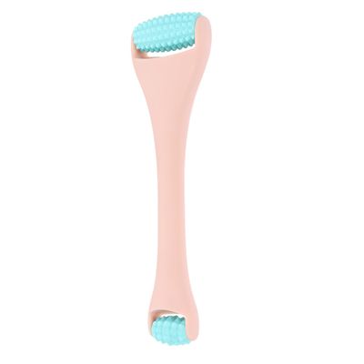 CIMAXIC Dual-Head Silicone Face and Eye Massage Roller for Women Handheld Skin Massager Tool for Anti-Aging Wrinkle Reduction and Eye Treatment Manual Facial Lifting Roller for Sensitive