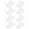 ADOCARN 8PCS Pink Foaming Nets Soap Bags with Alloy Buckle Exfoliating Facial Cleansing Mesh for Handmade Soap Pouch with Drawstring for Bath and Face Washing view 1