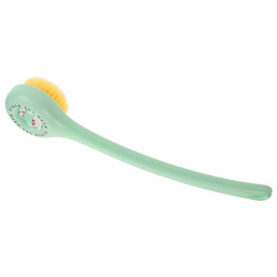 Angoily Long Handle Shower Body Brush with Soft Bristles for Exfoliating and Deep Cleansing Multifunctional Back Scrubber and Foot Washer Quick-Dry Bath Tool for Men and Women