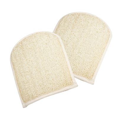 Angoily 2 pcs Double-sided Loofah Exfoliating Gloves Body Scrubber for Adults Skin-friendly Bath Mitts with Deep Cleansing Function Lightweight Shower Scrubber for Women and Men