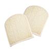 Angoily 2 pcs Double-sided Loofah Exfoliating Gloves Body Scrubber for Adults Skin-friendly Bath Mitts with Deep Cleansing Function Lightweight Shower Scrubber for Women and Men view 1