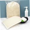 Angoily 2 pcs Double-sided Loofah Exfoliating Gloves Body Scrubber for Adults Skin-friendly Bath Mitts with Deep Cleansing Function Lightweight Shower Scrubber for Women and Men view 3