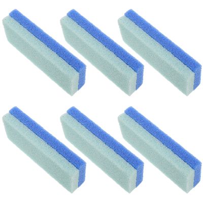 HOMOCONO 6pcs Foot Scrubber Pumice Stones for Feet Dead Skin Removal Compact Block Shape for Women Men Home Travel Massage Callus Remover