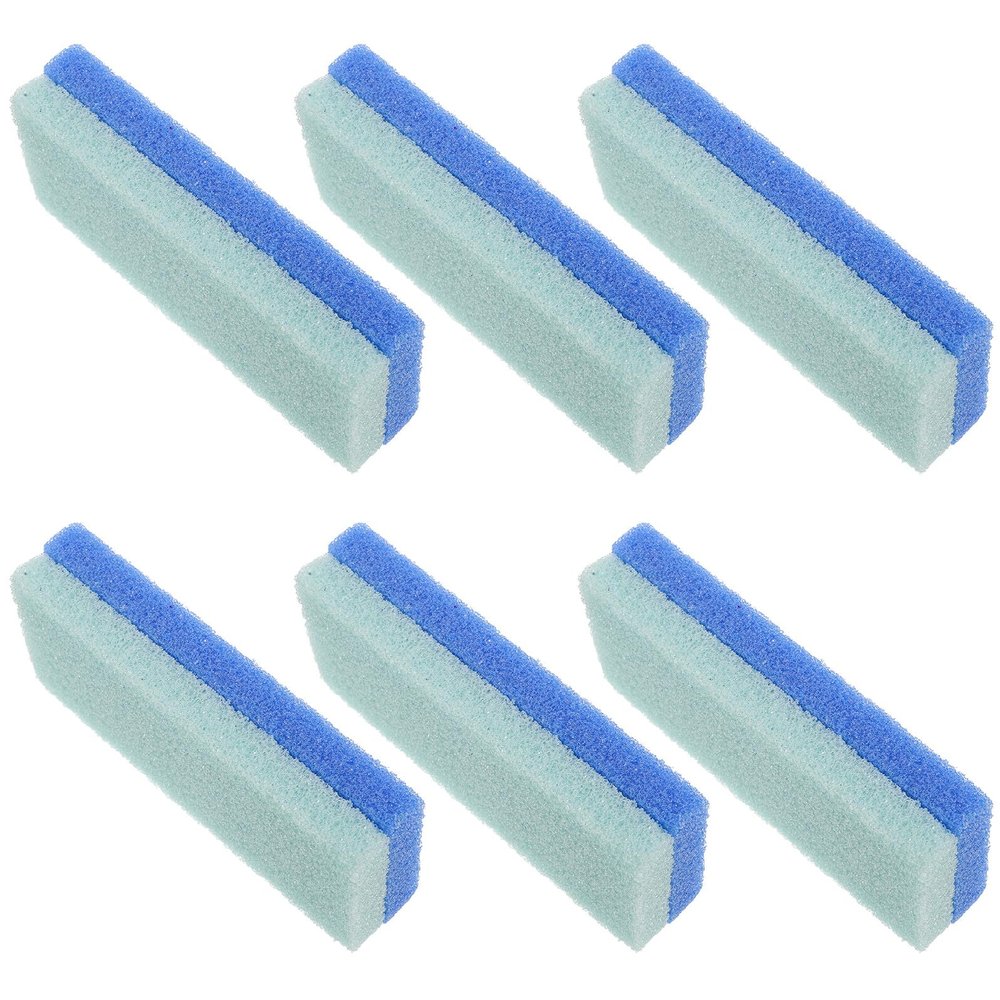 HOMOCONO 6pcs Foot Scrubber Pumice Stones for Feet Dead Skin Removal Compact Block Shape for Women Men Home Travel Massage Callus Remover