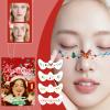 8pcs Face Freckles Glitter, Cute Sparkly Christmas, Women Glitter Fake Freckle Patches for Girls Teens Holiday Party Festival Cosplay Celebration Event Masquerade view 3