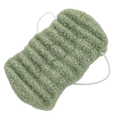 Angoily Soft Konjac Bath Sponge with Ergonomic Handle for Deep Cleansing and Exfoliating Luxurious Foam Shower Scrubber for Boy Girl Adults and Pool Use Green Body Brush for Skin Renewal