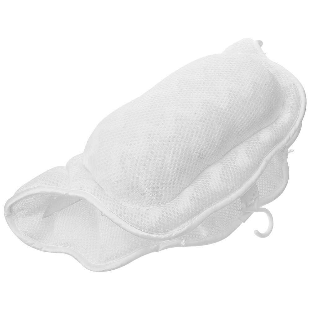 Abaodam Ergonomic Bathtub Pillow with Strong Suction Cups Lightweight Tub Neck Headrest for Soaking Spa Baths Washable Anti-Slip Bath Cushion Supporting Neck and Head Comfort