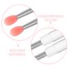 DEARMAMY 10pcs Portable Silicone Lip Brush Set with Covers for Lip Balm Soft Reusable Applicators for Natural Gradient Blending Travel-friendly Cosmetic Tool view 3