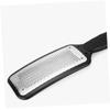LOORGVEL Professional Stainless Steel Foot File Pedicure Callus Remover for Dry Hard Skin Exfoliating Scrub Tool Personal Foot Care Accessory Portable Black view 3
