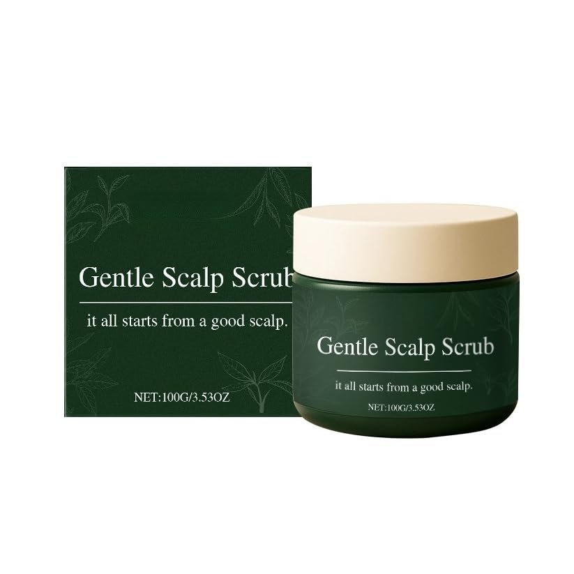 Gentle Scalp Scrub Deep Cleansing and Nourishing Scalp Care, Exfoliating Hair Treatment with Sea Salt and Natural Oils for Healthy Roots