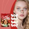 4-Piece Christmas Glitter Freckle Waterproof Face Gems Pre-Designed Shapes Gentle Adhesive Easy Water Removal for Girls Teens Holiday Party Festival Cosplay Celebration Event Masquerade view 4