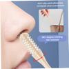 4PCS Manual Nasal Hair Cutter for Women & Men, Beige 2-in-1 Trimmer with Rotating Blades and Ear Spoon. view 4