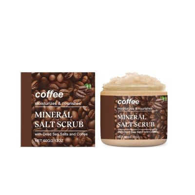 Coffee Mineral Salt Body Scrub Deep Exfoliating and Moisturizing Body Care with Dead Sea Salt and Natural Extracts for Smooth Skin