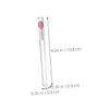 CHICAMPERA 9 Pcs Silicone Lip Brushes with Caps Hygienic Lipstick Applicators for Even Lip Gloss Application Transparent Handles with Watermelon Red Pink Brush Heads view 2