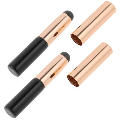 LABRIMP Silicone Lip Gloss Applicator Brush Small Round Head Concealer Makeup Tool Portable Dustproof Cover Skin-friendly for Lip Balm and Eyeshadow Application