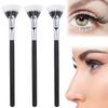 FESTFENDS 3pcs Folding Angle Fan Shaped Lash Fan Brushes with Comfortable Handles for Mascara Application and Precise Eyelash Separation Soft Dense Fibers for Natural and Extended Lashes view 1